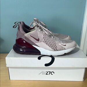 Nike Pink Sneakers with Air Max Cushioning and Mesh Uppers